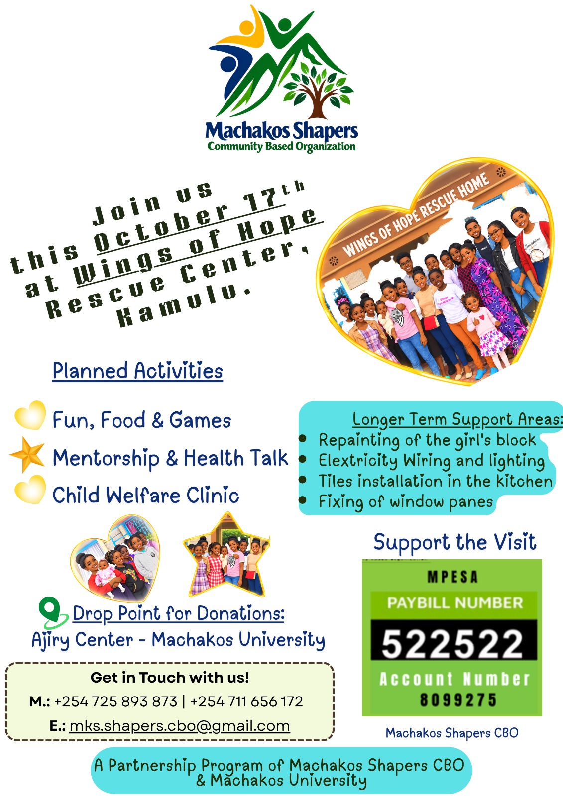 Machakos Shapers Community Support Event